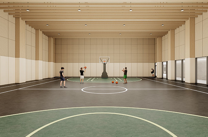 실내체육관 공간